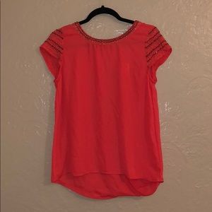 Orange embellish top